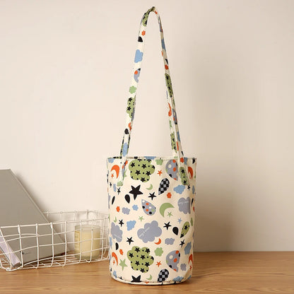 Kawaii Floral Bucket Bag 🌸✨ | Chic Round Handbag for Daily Adventures & Travel 🎒🌼