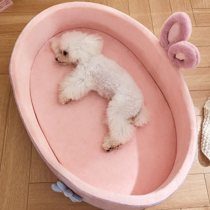 Soft Pet Bed Detachable Washable For Dogs Cats All Season Cozy Mat 🐾