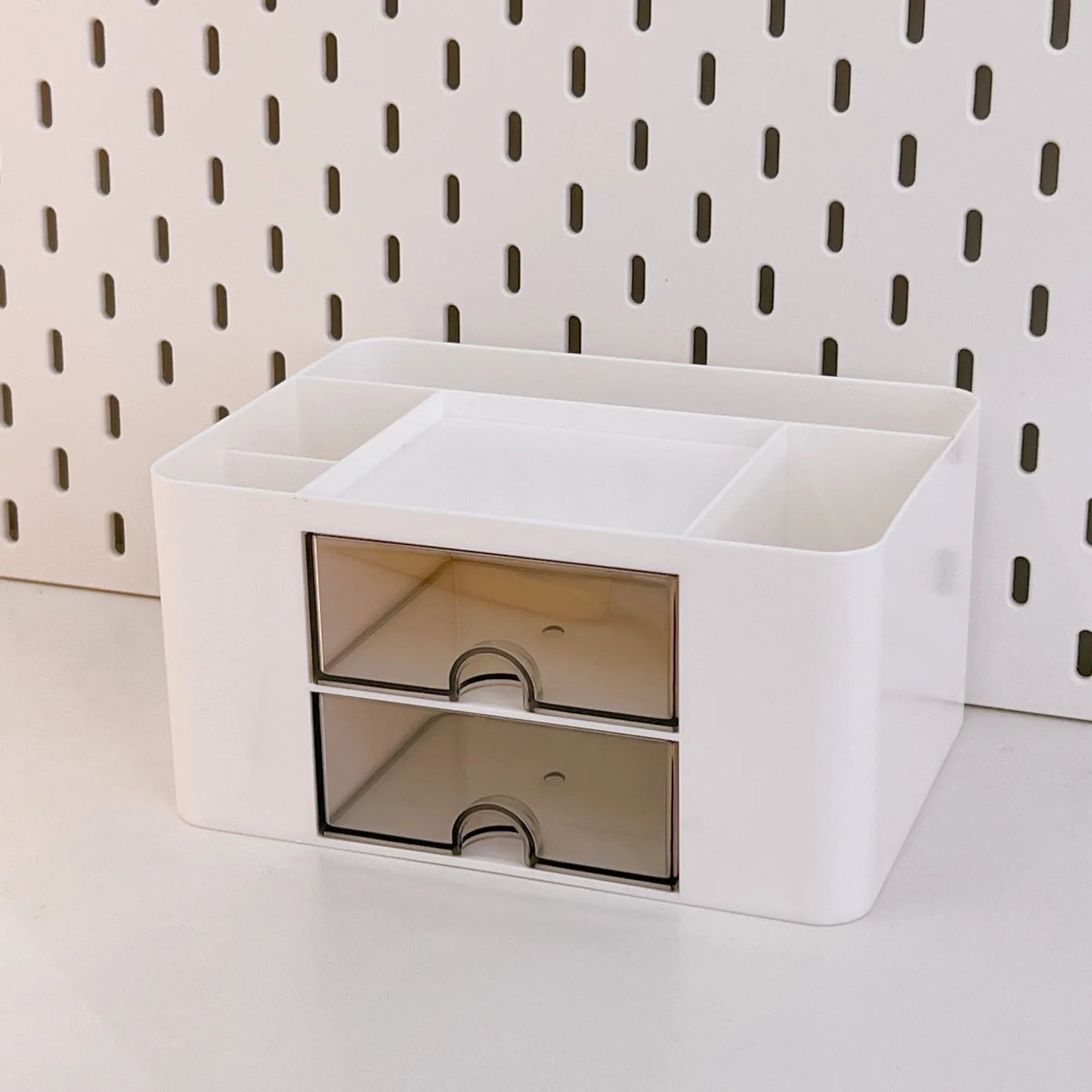 Kawaii Desktop Pen Holder 🌈✨ Cute Storage Box with Drawer for Office & School Supplies 🖊️📏
