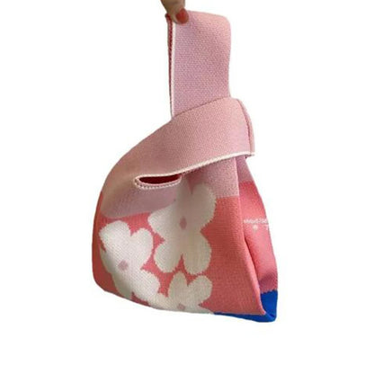 Kawaii Knitted Mini Bucket Bag 👜✨ | Handmade Portable Phone Purse for Fashionable Women - Perfect for Autumn & Winter! 🍂💕