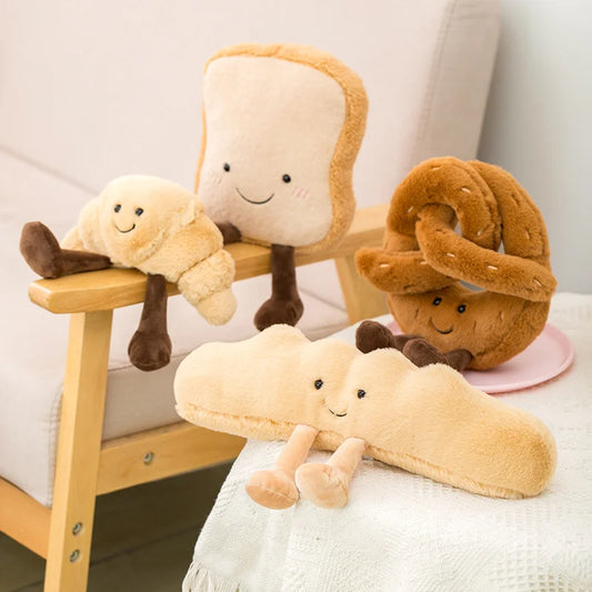 Plushie Bakery Delights 🥐🍞✨ Cozy Comfort Toys for Kids & Sweet Gifts!