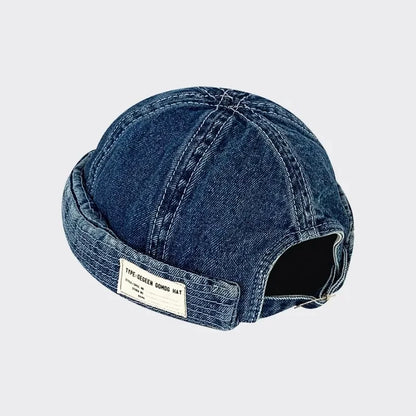 Kawaii Denim Dome Beanie 🎀✨ | Cute Brimless Skull Cap for Trendy Adventures 🌸👒