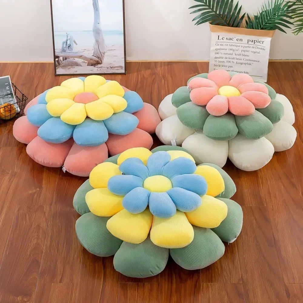 Daisy Dreamland Plush Pillow 🌼✨ Soft Flower Cushion for Kids & Home Decor 💖 - Pixie Quill