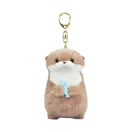 Otterly Adorable Fishy Friends Plush Keychain 🦦💖🐟 | Perfect for Your Bag & Gifting! 🎁✨ - Pixie Quill