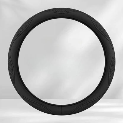 Kawaii Nappa Leather Steering Wheel Cover 🎀✨ | Cute & Stylish Universal Car Accessory for All Seasons 🚗💖
