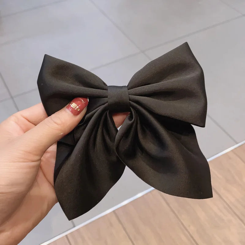 Kawaii Rainbow Bow Hair Clips 🎀✨ | Adorable Satin Barrettes for Girls & Women | Cute Butterfly Hair Accessories 🦋🌈