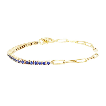 Kawaii Sparkle ✨ Cute Gold Color Tennis Bracelets with Colorful Cubic Zirconia for Women & Girls 🎀 Perfect Party Jewelry Gifts!