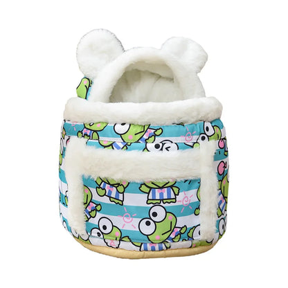 Cozy Kawaii Cat & Dog Backpack 🐾💖 | Velvet Nest Pouch for Snuggly Adventures | Warm & Comfy Pet Carrier 🐱🐶✨