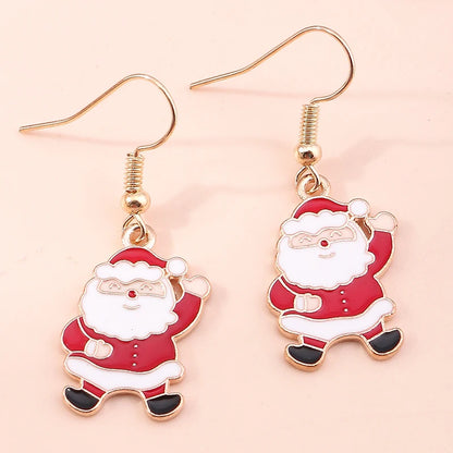 Whimsical Christmas Drop Earrings For Women Tree Deer Santa Dangle Jewelry 🎄✨