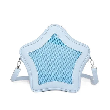 Y2K Cute Five Star Ita Bag Women Sweet Trend Crossbody Bag Popular Girl Transparent Bag Kawaii Personality Display Shoulder Bags