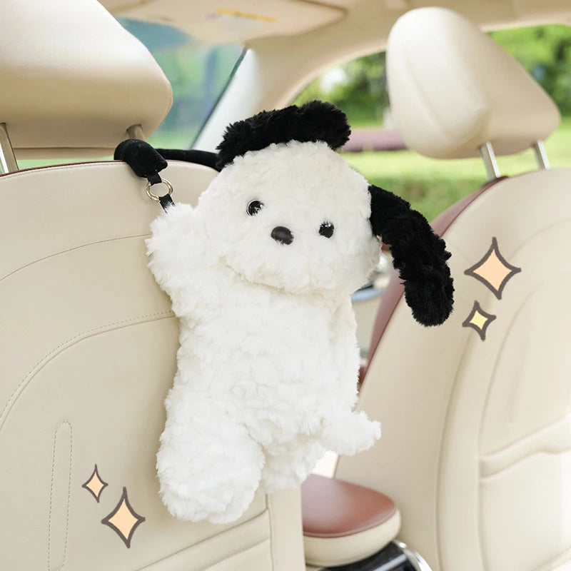 Kawaii Plush Car Tissue Holder 🐻✨ | Cute Hanging Tissue Case for Your Vehicle 🚗💖