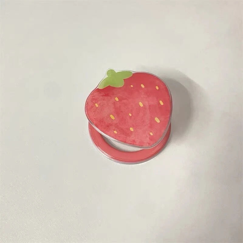 🍓 Adorable Strawberry Grip Tok: Cute Magnetic Phone Stand for iPhone 15 & More! 📱✨ - Pixie Quill