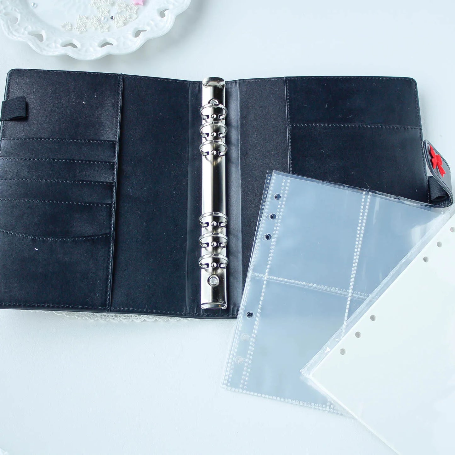 Charming A5 Kpop Photocard Binder Refillable Journal Faux PU Leather Star Idol 📘