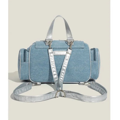Kawaii Starry Denim Ita Backpack 🌟🎒 | Vintage Japanese Lolita Mochila for Women | Aesthetic Y2K Style