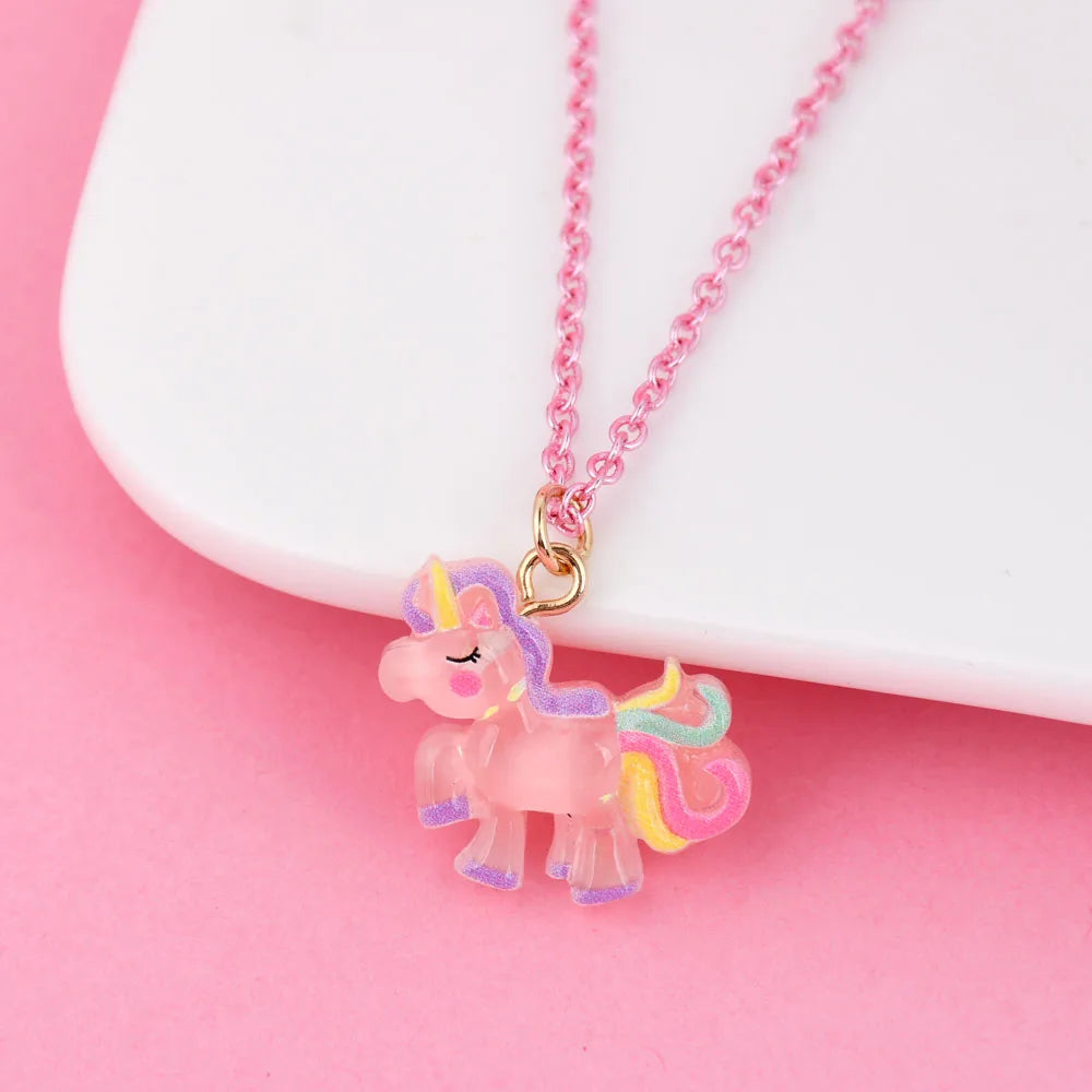 Kawaii Unicorn BFF Choker Necklace 🌈✨ | Adorable Friendship Pendant for Girls & Kids 🦄💕