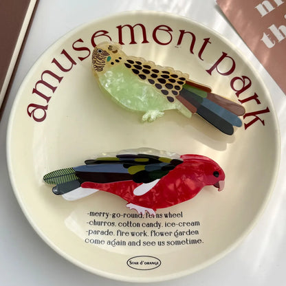 Parrot Series Hair Claw Clips 13cm Large Acetate Hair Accessories For Women 🦜💖