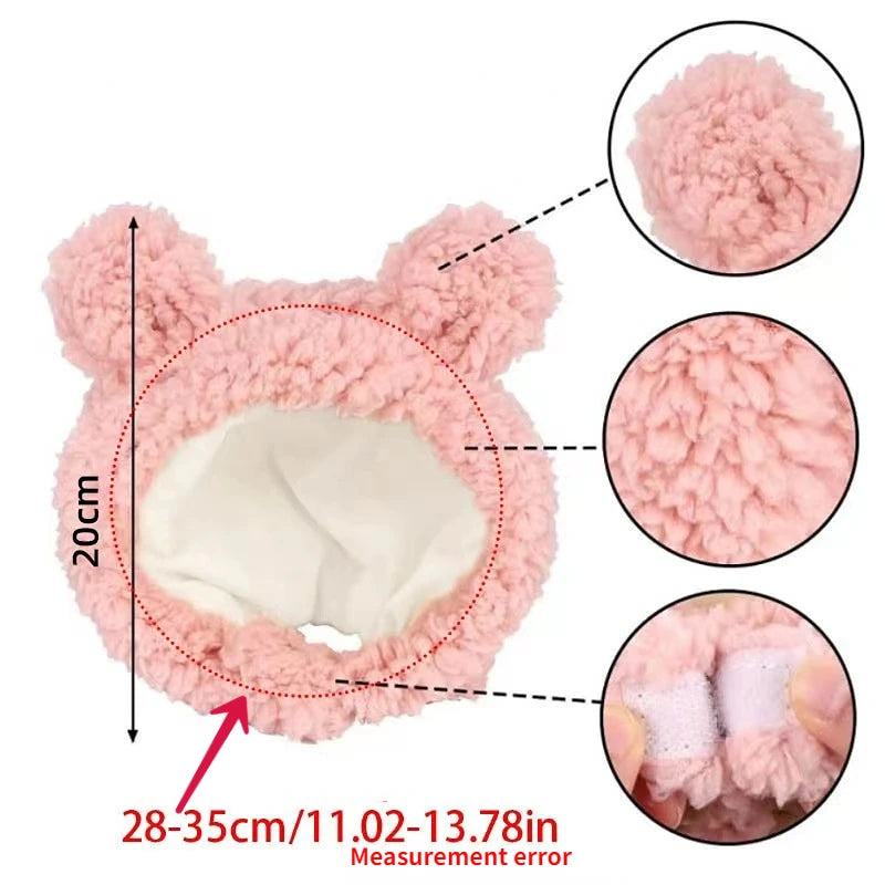 Adorable Feline Fantasy 🐾💖 Bear Plush Pet Hat for Purrfect Cosplay Fun!
