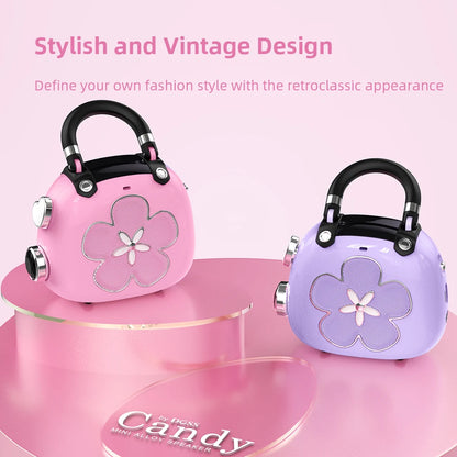Kawaii DOSS Mini Bluetooth Speaker 🎶💖 - Cute Retro Design, 5W Sound, Perfect Portable Gift!