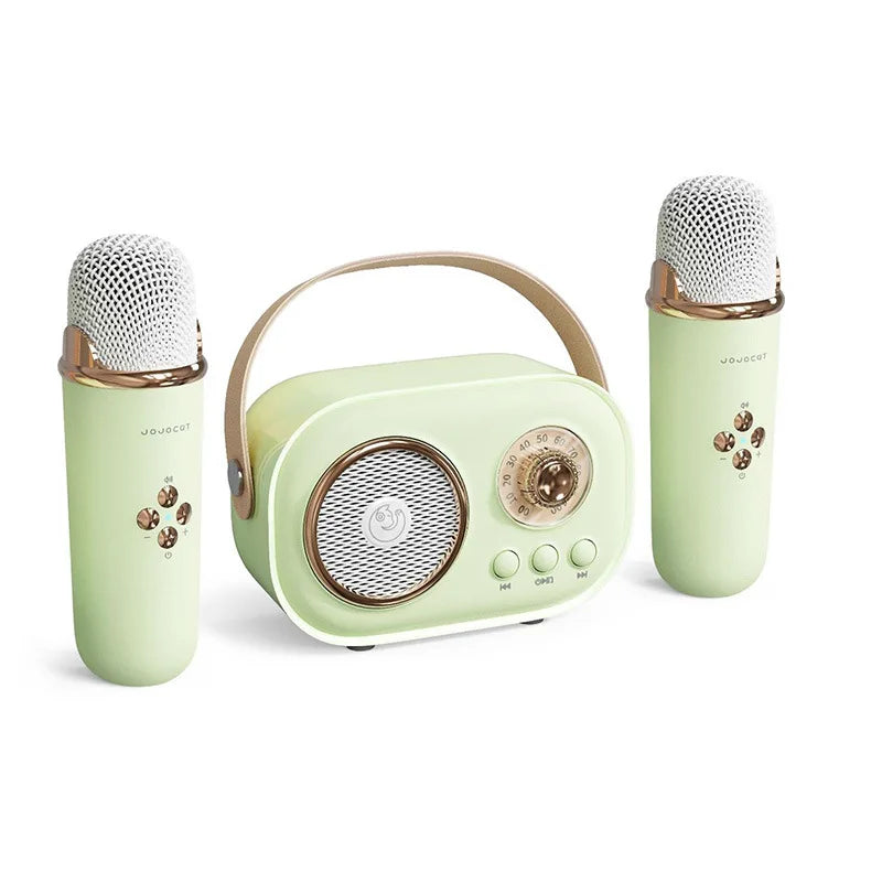Kawaii Bluetooth Speaker 🎶 with Wireless Microphone 🎤 | Fun Karaoke 🎤 TF Card & FM Play | Perfect for Kids' Birthday Parties 🎉 | HIFI Bass & Handsfree Calling 💖