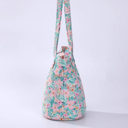 Kawaii Floral Bucket Bag 🌸✨ | Chic Round Handbag for Daily Adventures & Travel 🎒🌼