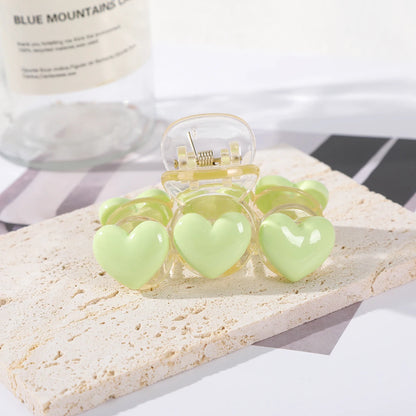 🌸✨ Adorable Love Rainbow Hair Claw Clip - Chic Ponytail Holder for Stylish Ladies! 💖🦋 - Pixie Quill