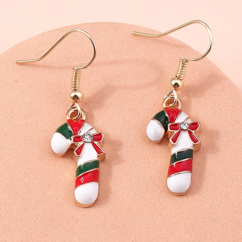 Whimsical Christmas Drop Earrings For Women Tree Deer Santa Dangle Jewelry 🎄✨