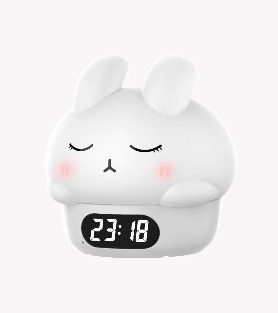 Adorable Bunny Night Light Alarm Clock 🌙🐰 | Cute LED Desk Timer for Kids' Rooms & Cozy Decor ✨