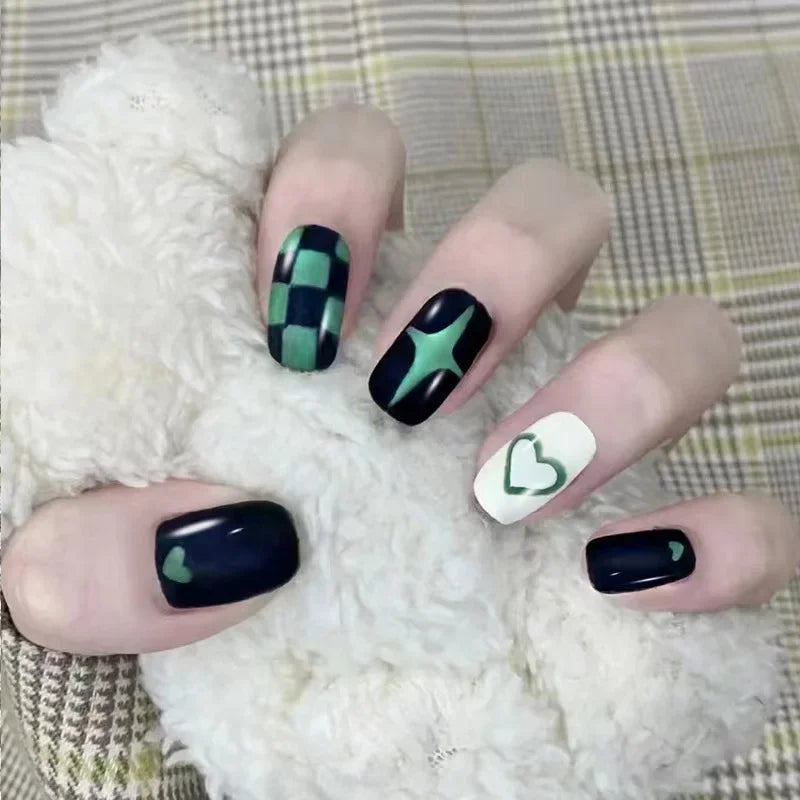 Cute Kawaii Bunny Press-On Nails 🐰✨ | 24 Pcs Full Coverage Acrylic Nail Art Set 🎨 | Reusable & Adorable Fake Nails with Tools! 💅🌸