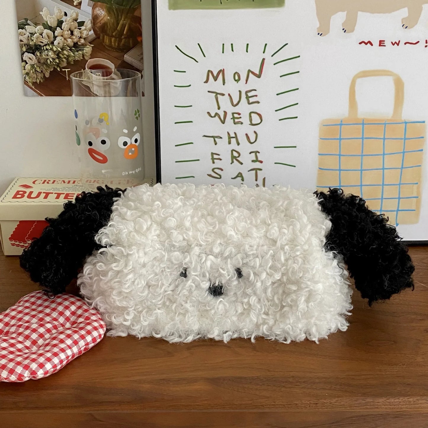 Cute Tissue Box Organizer With Creative Drawing Paper Box For Kitchen Dorm 🧻✨