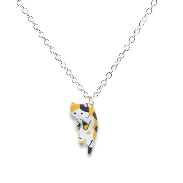 Kawaii Cartoon Cat Pendant Necklace 🐾✨ - Colorful Metal Choker for Couples & Friends | Adorable Party Jewelry! 🎉💖