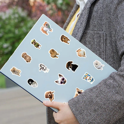 🐶✨ Title: Pawsitively Adorable Kawaii Dog Sticker Pack 🐾💖