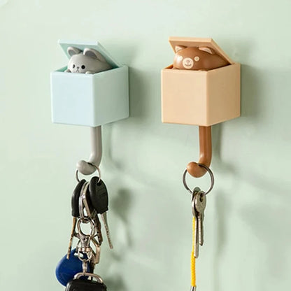 Kawaii Cat Key Holder 🐾✨ - Adorable Wall Hook for Keys & Home Decor 🏠💖