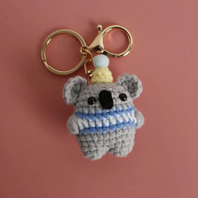 Bear Couple Keychains Crochet Duo For Keys And Bags Cute Handcrafted Charms 🧶🐻
