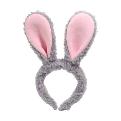 Kawaii Plush Bunny Ears Headband 🐰✨ | Cute Anime Hair Hoop for Cosplay & Daily Wear 🎉💖