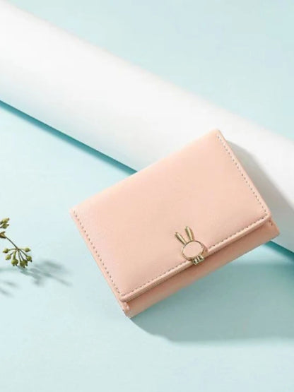 ✨ Kawaii Bunny Wallet 🐰 | Cute PU Leather Clutch for Girls & Students 🌸💖