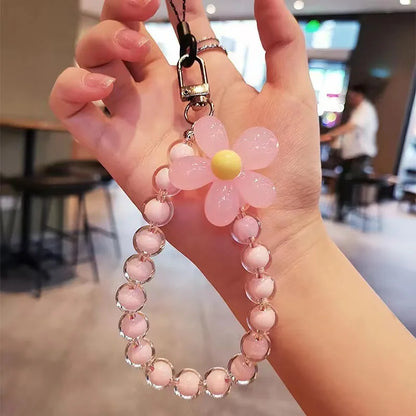Kawaii Macaron Mobile Phone Lanyard 🌈✨ | Colorful Bead Pendant for Women’s Cute Handheld Style 💖📱