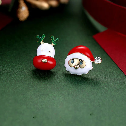 Sweet Green Bowknot Bell Earrings For Women Xmas Gift Dangle Wind Chime 🎄✨
