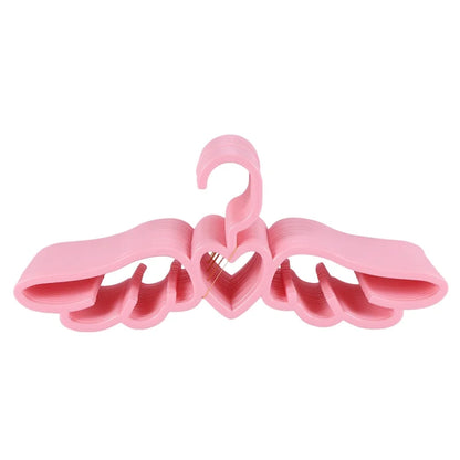 Kawaii Angel Wings Hangers 🌈✨ - Adorable Heart-Shaped Wardrobe Organizers for Stylish Kids' Rooms 💖👗