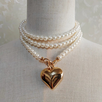 Kawaii Dreamy Pearl Charm Necklace 🌸✨ | Trendy Long Chain with Playful Pendant for Stylish Women!