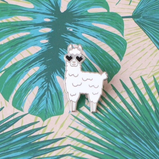 Kawaii Llama Love Enamel Pin 🎉✨ - Perfect Gift for Animal Lovers! 🦙💖