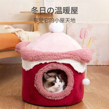 ✨ Cozy Cat & Pup Paradise 🐾 - Ice Cream Tent Bed! 🍦🐶💖