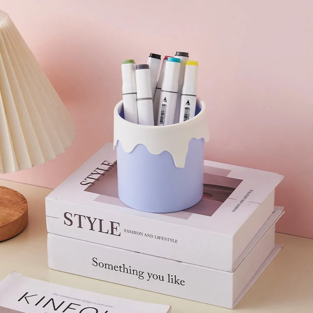 Kawaii Snail & Ice Cream Pencil Holder 🐌🍦 | Cute Multi-functional Desk Organizer for Students ✏️📚