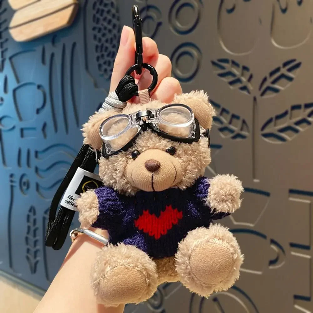 Brown Bear Plush Pendant Bag Charm Cute Hangings for Bags 🐻🧸