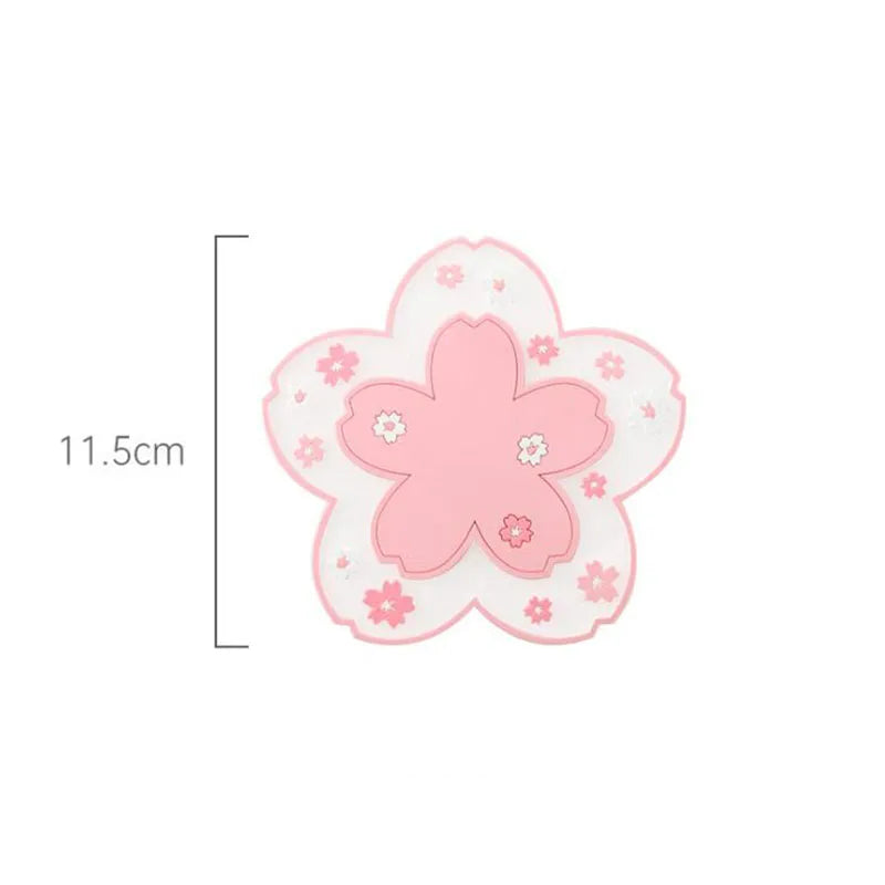 🌸 Cherry Blossom Bliss ☕️ Cute Coaster for Sipping Happiness! 🌼 - Pixie Quill