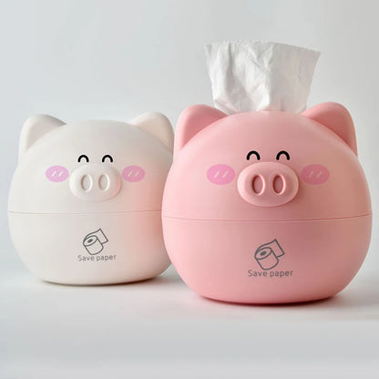 Kawaii Pig Tissue Box 🐷✨ | Cute Desktop Napkin Cover for Home & Restaurant 🎀 | Perfect Gift for Kids & Animal Lovers 🐖💖