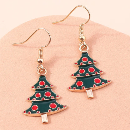 Whimsical Christmas Drop Earrings For Women Tree Deer Santa Dangle Jewelry 🎄✨