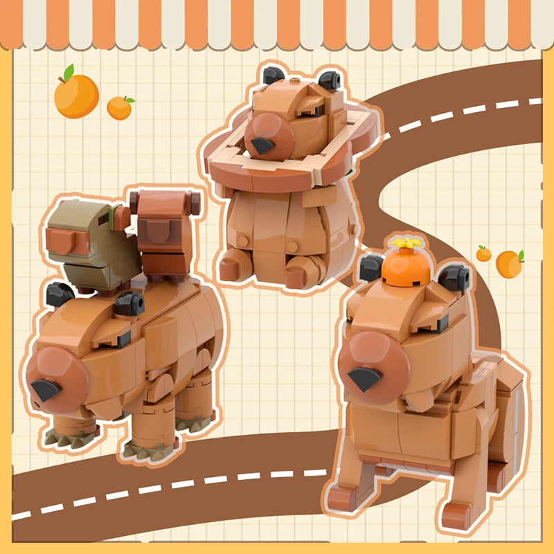 Kawaii Capybara Building Blocks Set 🐾✨ | Creative Animal Bricks for Kids 🧩🎁 | Perfect Christmas Gift!