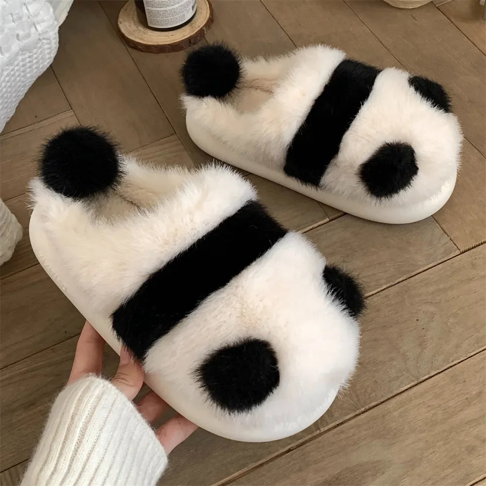 Panda Pals Plush Slippers 🐼✨ Cozy Cotton Cuteness for Happy Feet! 🏠💕