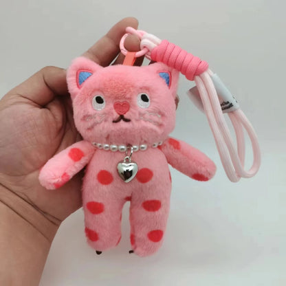 Pink Cat Plush Keychain Charm For Bags And Keys 15cm 🐱🎀