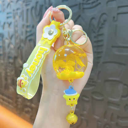 Charming Flower Power 🌼✨ Dreamy Chime Keychain for Sweet Souls! 💖🗝️ - Pixie Quill